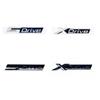 New Chrome Black Fender & Trunk Emblem Sticker for 3/4/5/6/7/8 Series X1 X3 X4 X5 X6 Z4 GT SDrive XDrive EDrive Badge Decal