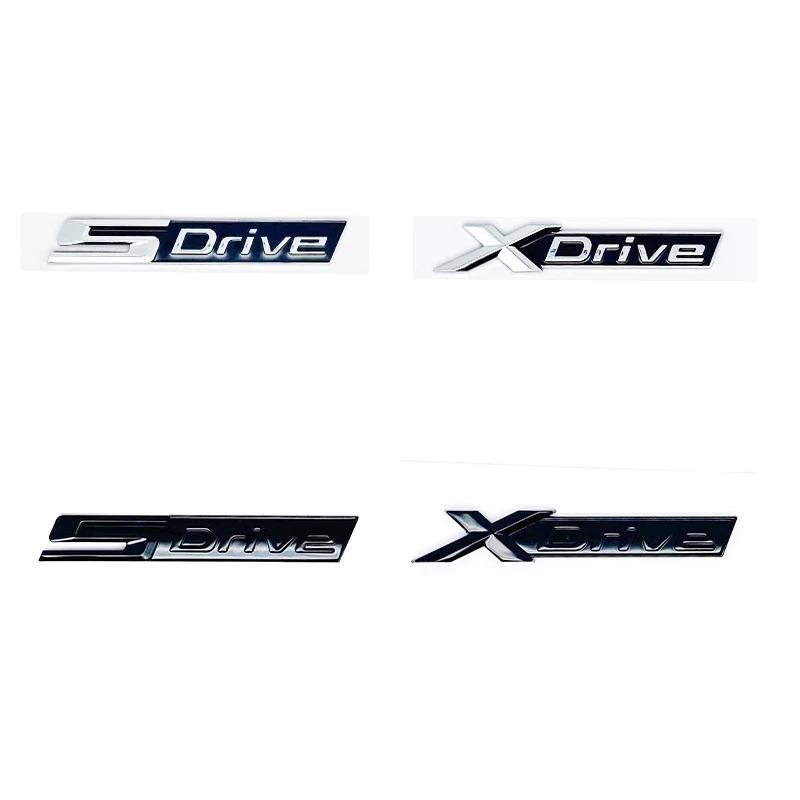 Nieuwe Chroom Zwart Spatbord & Kofferbak Embleem Sticker voor BMW 3/4/5/6/7/8 Serie X1 X3 X4 X5 X6 Z4 GT SDrive XDrive EDrive Badge Decal