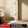 Suporte de TV Móvel com Rodas para TVs de Tela Plana Curva de 10-42 Polegadas Carrinho de TV Móvel Ajustável em Altura com Prateleira/Bandeja VESA 200x200mm