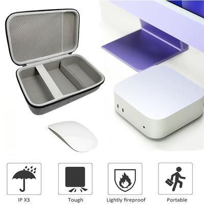 Sac EVA pour Mac Mini M4 Souris Câble d'alimentation Étui rigide étanche pour ordinateur de bureau Mac Mini Puce M4 Étui de protection antichoc