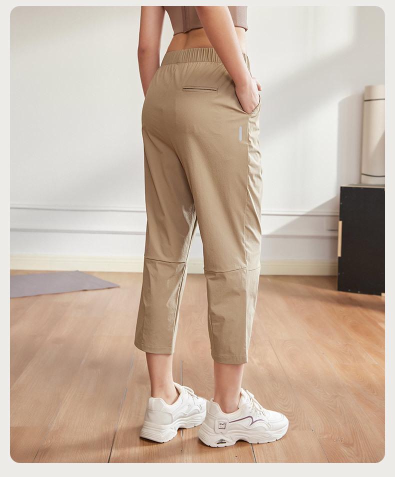 Plus Size Women's Slimming Quick-Dry Harem Pants - Lightweight, Loose, and Cropped for Summer Comfort