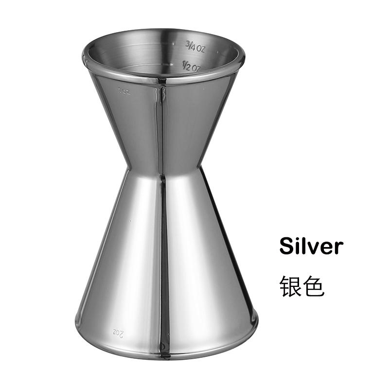 1OZ/2OZ Cocktail Jigger Double Wall Bar Measuring Cup Heavyweight Bar Tool