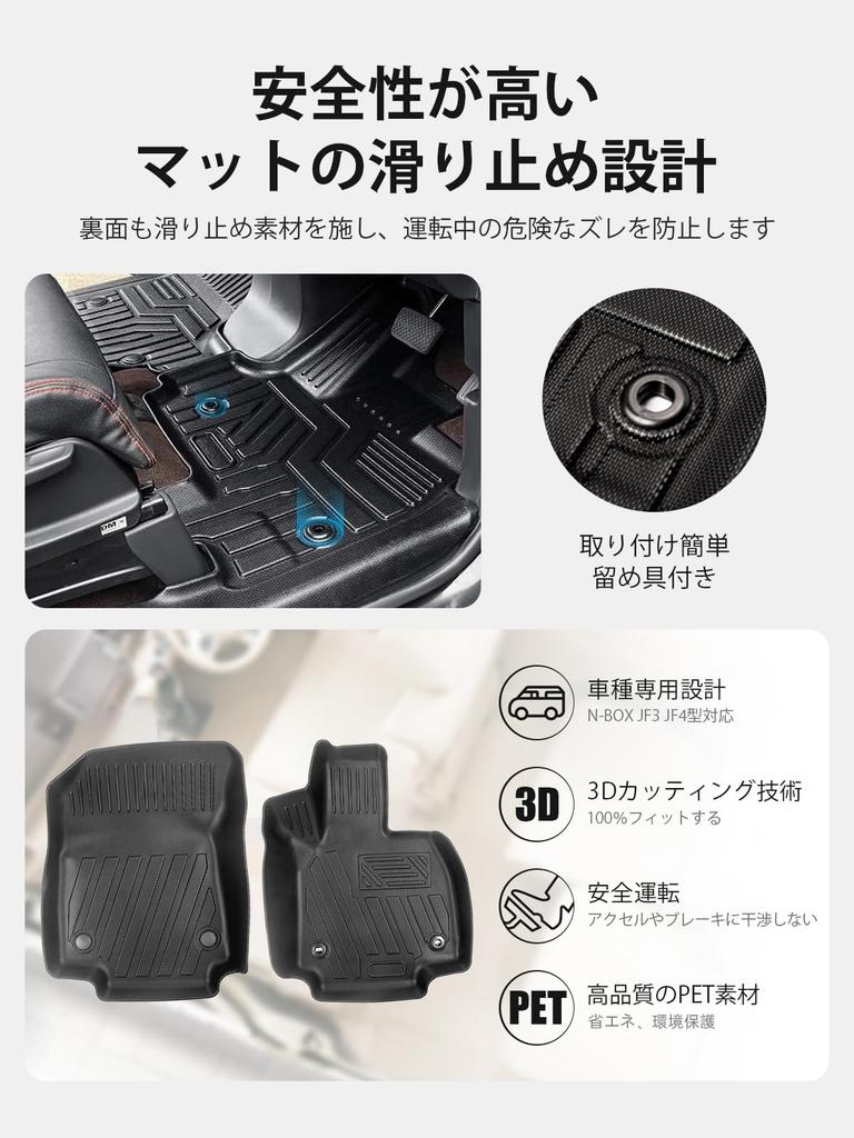 Passend für Toyota neuer RAV4 50 Serie Fußmatten RAV4 50 Serie 3D-Schneidetechnologie 3D-Automatten Einfache Installation in 5 Minuten PET-Material Hoch