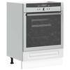 VidaXL Oven Cabinet Kalmar White Engineered Wood, Oven Unit, Kitchen Oven Cabinet, Oven Base Unit, 853517