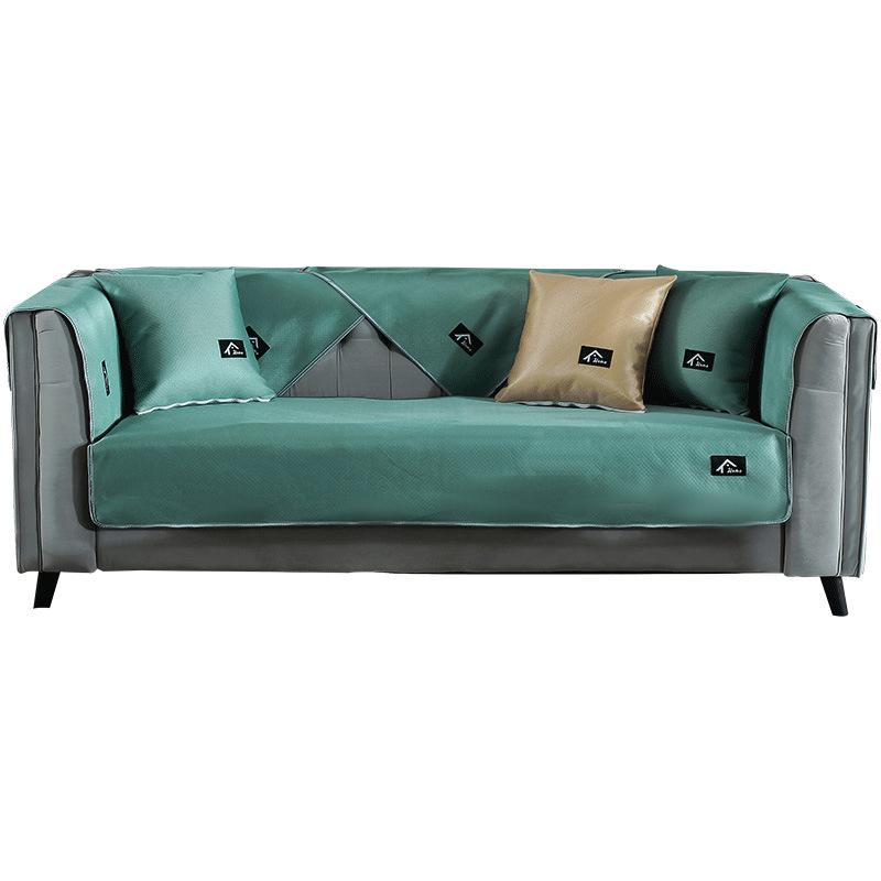 Light Luxury Sofa Cushion Summer Summer Washed Ice Silk Summer Mat Simple Cover Cover Universal Four Seasons Universal Non-Slip Cushion