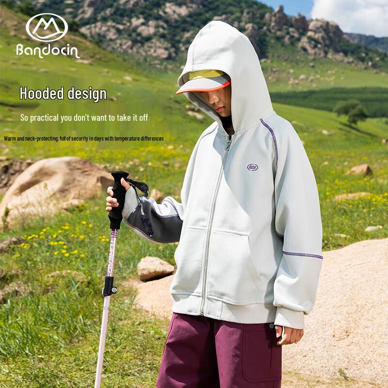 BANDOCIN Girls' Hooded Outdoor Sport Jacket