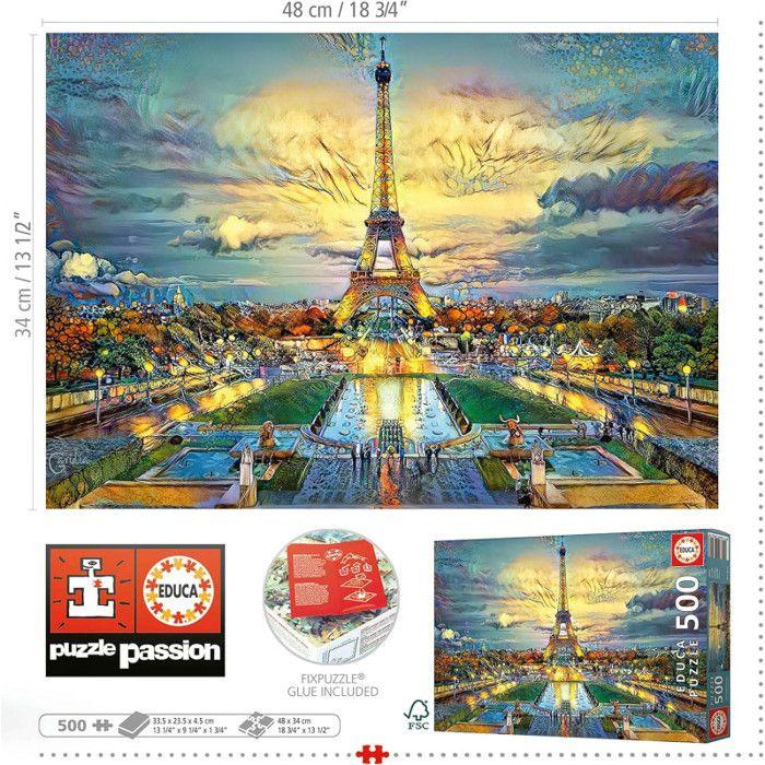 500 Piece Puzzle : Eiffel Tower