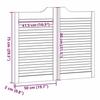 VidaXL Shutter Doors 2 Pairs White 80x100 Cm, Living Room Doors, Bar Doors, Hinged Doors, Doors 4107143