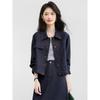 Xinfeiyu Women's Short Retro Denim Jacket