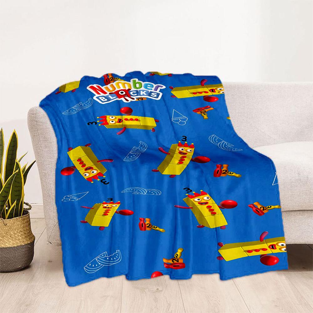 Colorful Creatures Pattern Flannel Blanket-Soft and Suitable for Sofas,Beds,Offices,Travel,All Seasons,Great Gift for Holidays and Birthdays.