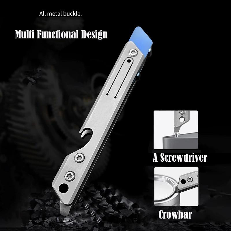 Stainless Steel Fast Open Scalpel MINI Folding Knife Outdoor Survival Camping Portable EDC Tool 10 Blade Free Bottle Opener