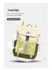Autumn Fashion Color Block Nylon Backpack - Lightweight, Flap Style for Women, Casual Student Outing Bag