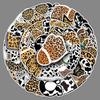 50 Leopard Print Graffiti Personalized Cow Pattern Creative Small Fresh Trend DIY Mobile Phone Case Suitcase Stickers Waterproof
