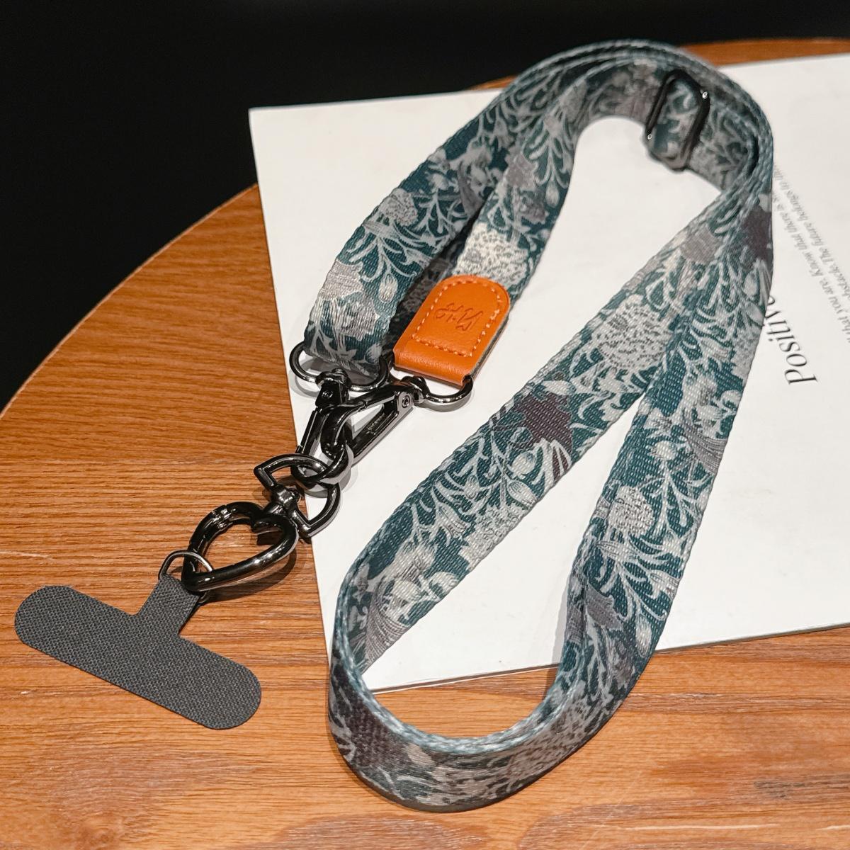 

Fashion Personalized Trend Adjustable Wide Rope Mobile Phone Universal Lanyard Diagonal Span Long Rope Shoulder Strap Rope