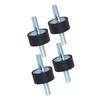 Anti-vibration rubb  mounting damp , thrded damp , vibration isolator for    , engine welding NaMachine with 4 rubb  mounts