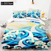 2-3 Piece Set (No Core) Japanese Style Bedding Set 3D Digital PrintingSuitable For Bedroom Duvet Cover Set Ukiyo-e Style Gift