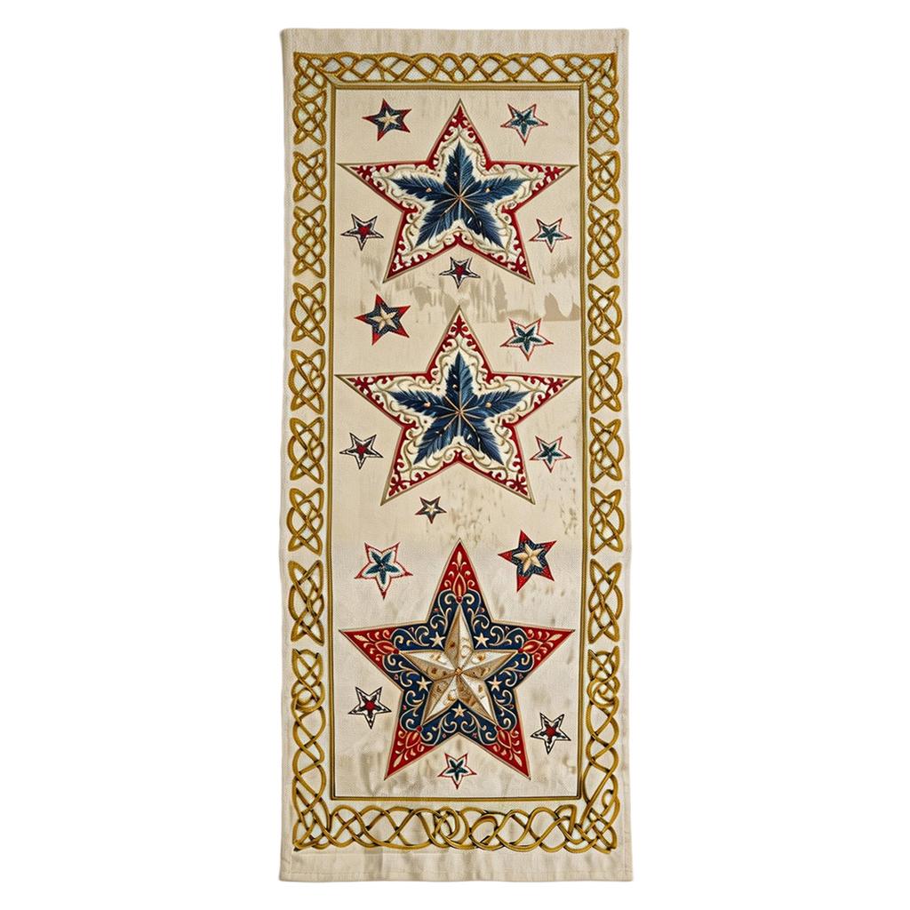 Independence Day 0th Anniversary Tablecloth Decoration, Suitable For Celebrating Independence Day