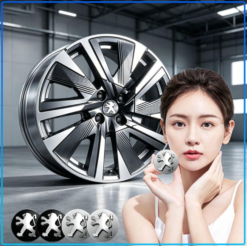 Car Wheel Center Cap Emblem Hub Covers Badge Auto Accessories For Peugeot 107 108 206 207 208 301 307 308 405 406 407 408 508 607 807 2008 3008 4008