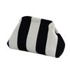 2025 Versatile Striped Knitted Handbag: Cloud Design, Large Capacity, Color Block, Daily Use.