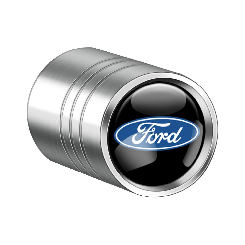 4PCS Car Styling Wheel Tire Valve Stem Cover Cap For Ford Mustang Focus 2 3 4 Mondeo Fiesta Kuga Ghia Shelby Fusion Ranger S-MAX