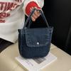 Trendy Denim Shoulder Bag For Women Fashionable Crossbody Purse Casual Versatile Commute Handbag