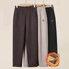 Mom's Wool Casual Pants: High-Waist, Loose-Fit, Plus-Size for Autumn/Winter
