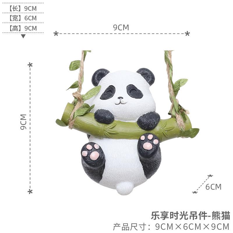 

New Creative Cartoon Garden Flower Pot Pendant Panda Courtyard Tree Climbing Pendant Balcony Outdoor Decoration