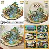 Wüsten-Zoo-Szene Montage Baustein Modell Ornament Für Kreative Kinder