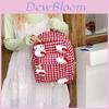 Kitty Cat Cartoon Backpack For Kids And Teens With Plush Design And Spilled Color Pattern