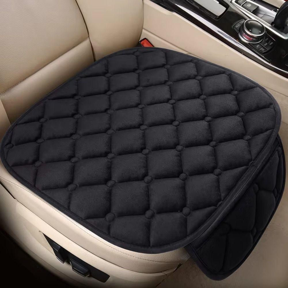 Solid Color Car Seat Covers Thick SUV Seat Mats Universal Seat Cushion