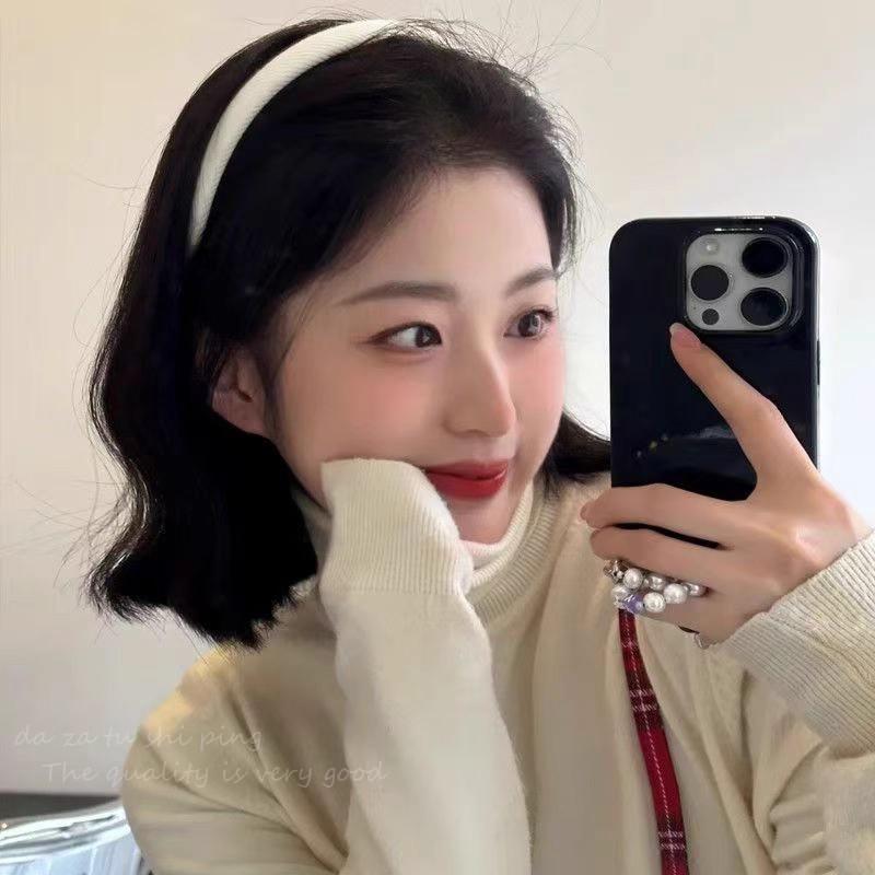 Korean Solid Simple Hairband For Women Girls Sweet Hair Ornament Headband Elegant Hair Hoop Hair Band Hair Accessories