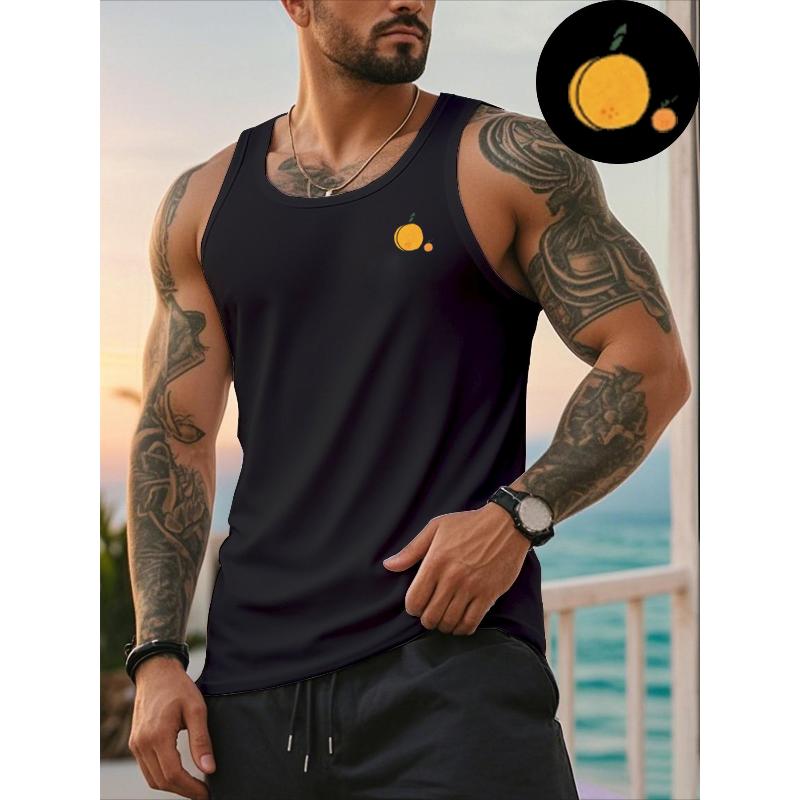 

Solid Color Polyester Sleeveless Vest, Moisture-Wicking Quick-Dry, Suitable for Gym & Running XXL білий