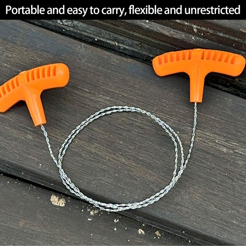 2PCS Easy Carry Steel Wire Hand Handsaw Easy Carry Camping Tool For Hiking Emergency Branch Cutting