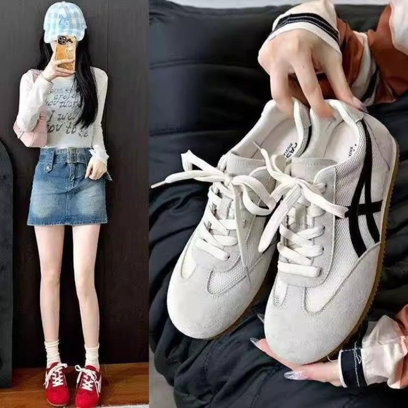 Breathable mesh flats spring and summer new versatile student sports and leisure shoes