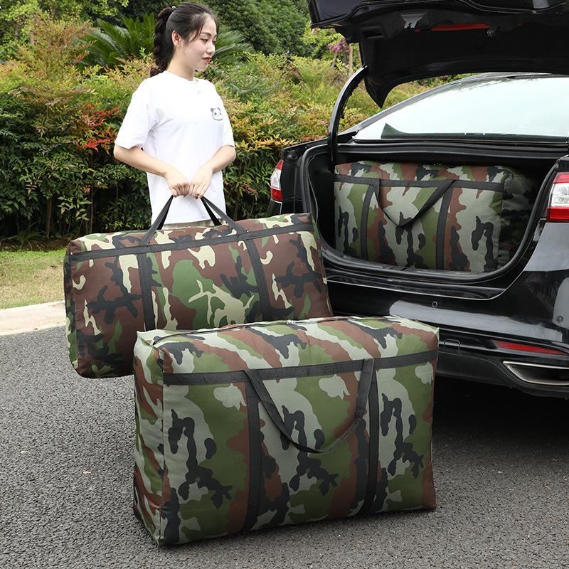 Camouflage Luggage Moving House Big Bag Thick Waterproof Oxford Cloth Large Capacity Quilt Storage Bag Travel Camping Bag