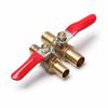 High Quality Brass Ball Valve 6/8/10/12mm Ball Valve High Quality Inline Brass Shut-off Ball Valve