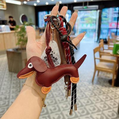 Cane salsiccia Donna Borsa Decorazione Ciondolo Portachiavi Borsa Charm Decor Borsa Borsa Scuola Appeso Ornamento Portachiavi Borsa Accessori