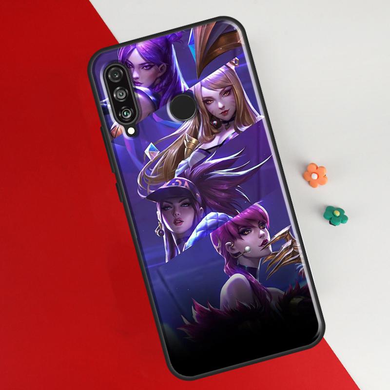 Kda Kaisa Ahri Akali Case For Huawei P30 Lite P40 P20 P50 Pro Nova 5T P Smart 2021 2019 Cover For Honor 50 Lite