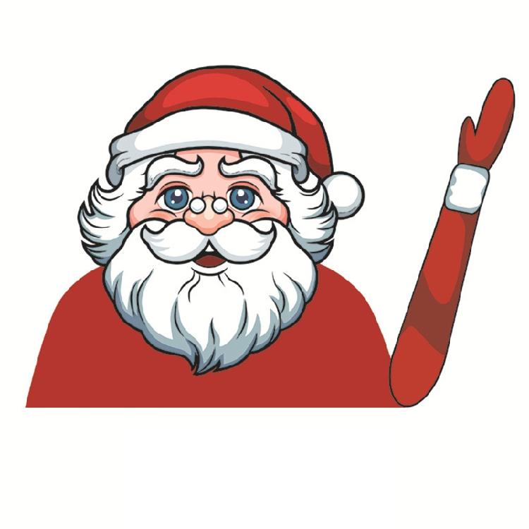 

Santa Elk Snowman Waving Arm WiperTags Decal for Rear Vehicle Wipers for Xmas