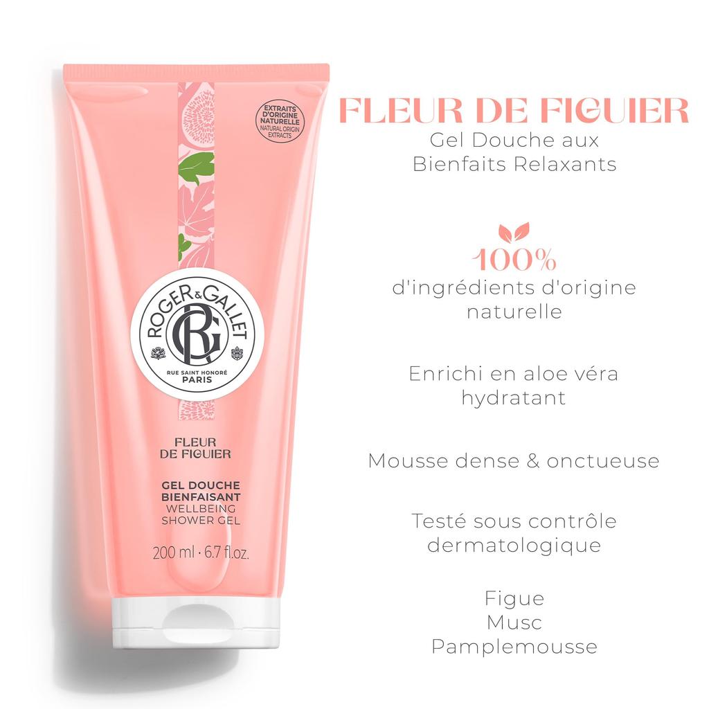 ROGER GALLET Gel Douche Fig 200mL Fig & (Body Soap)
