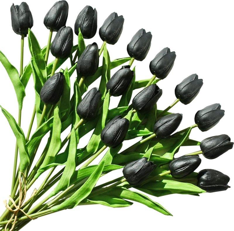 

10/20PCS Artificial Flowers Real Touch Tulip Scrapbooking Vases Home Decor Wedding Garden Rose Arch Garland Mother s Day Bouquet 10pcs