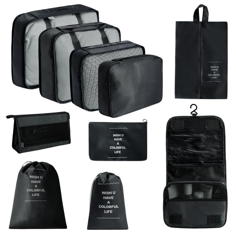 7-Piece Travel Storage Bag Set for Clothing and Luggage Organization