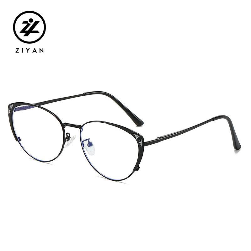 2025 Unisex Metal Cat Eye Glasses, Myopic-Ready, Anti-Blue Light