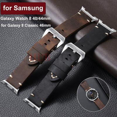 For Samsung Galaxy Watch 8 Classic 46mm Genuine Cowhide Strap Replacement Band for Galaxy Watch 8 44mm 40mm for Men Accessorie