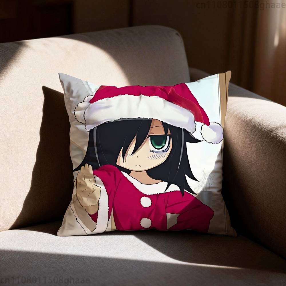 C-Character Tomoko Kuroki Pillowcase Casual Style Decoration, Suitable for Home Decoration (excluding Pillow Core)