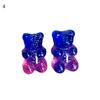Fashion Women Candy Color Cartoon Gummy Bear Ear Stud Earrings Jewelry Gift