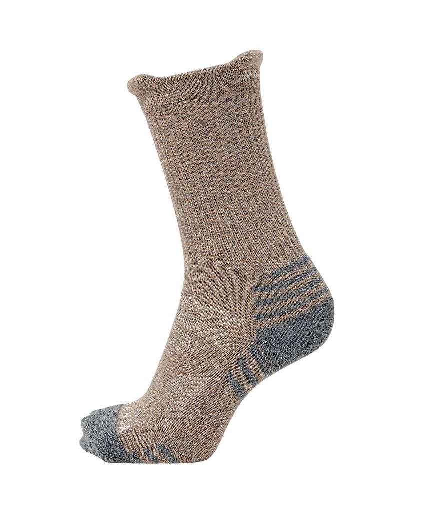 NANGA Power Step Crew Socks N2532-3H075A (M, KHA)