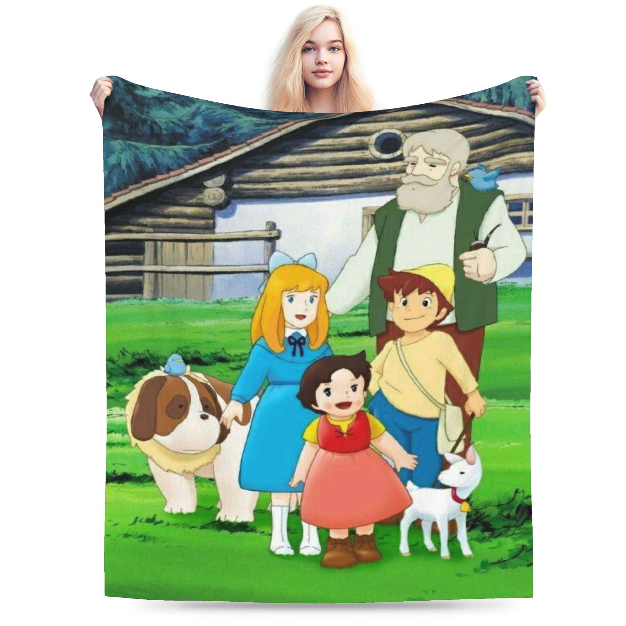 

Heidi, Girl of the Alps Blanket Soft Fleece Healing Gift Throw Blankets Bedspread 75cmx90cm