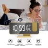 Dual Alarm Projection LED Mirror Clock with Large Display