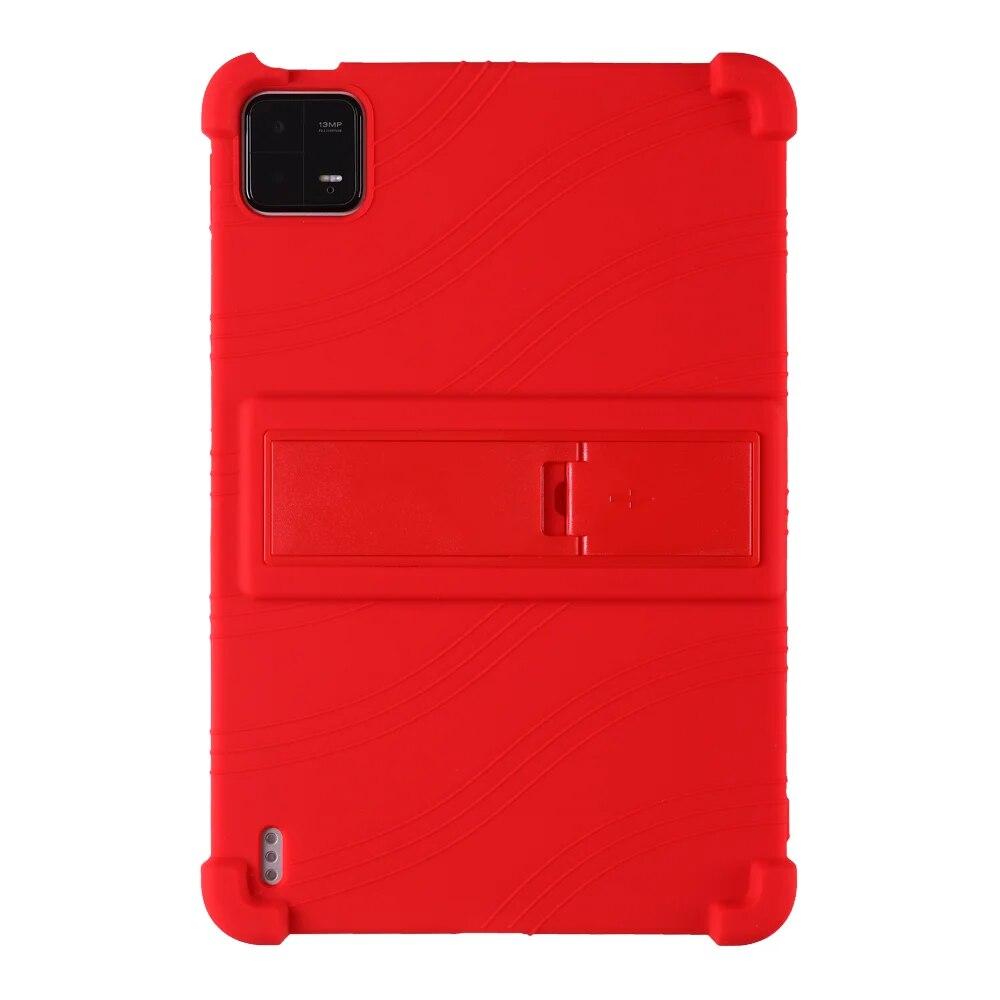 Silicone Case for For Xiaomi Pad 6/6Pro Soft with Adjustable Stand and Anti-impact Thickened Corners.